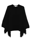 Comme Des Garçons Sleeveless Top Featuring Fringe Detailing In Black