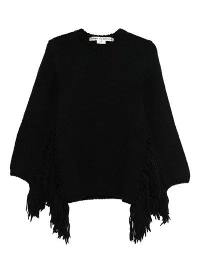 COMME DES GARÇONS FRINGED SWEATER