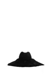 Comme Des Garçons Fringed Wool Hat In Black
