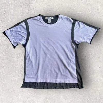 Pre-owned Comme Des Garçons Front Mesh Cut And Sew T Shirt In White