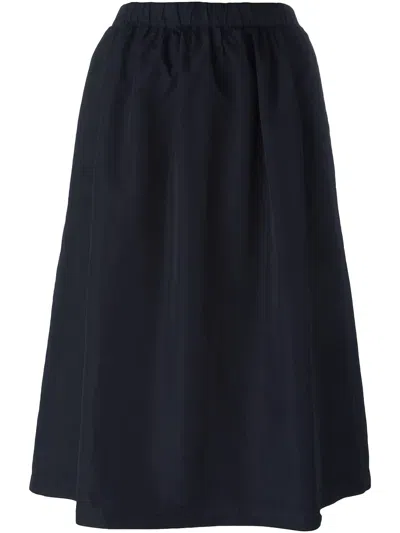 Comme Des Garçons Full Skirt In Blue
