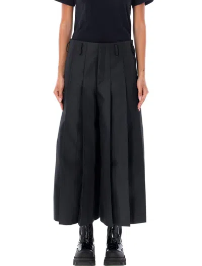 Comme Des Garçons Pleated Trousers Pants In Black