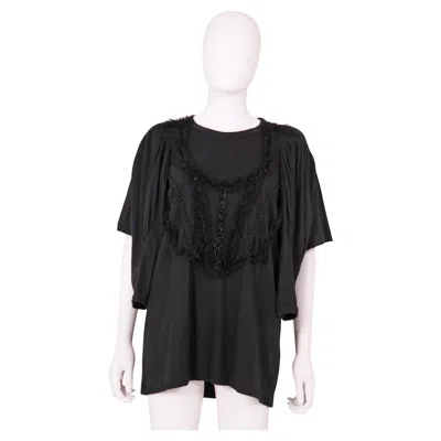 Pre-owned Comme Des Garçons Comme Des Garcons F/w 2006 Black Floral Lace Multisleeves T-shirt