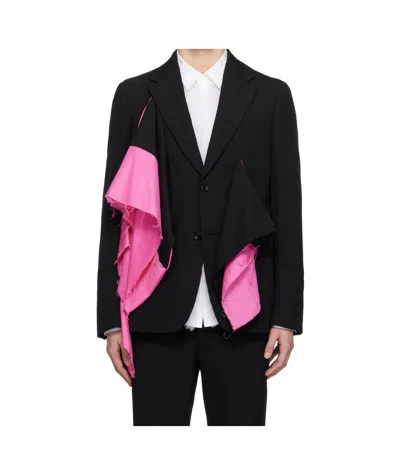 Comme Des Garçons Gabardine Blazer In Black