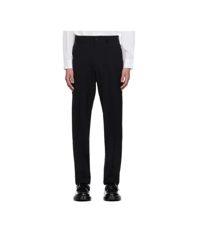 Comme Des Garçons Gabardine Trousers In Black