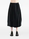 Comme Des Garçons Elastic Waist Skirt In Black