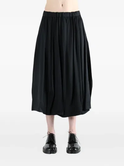 COMME DES GARÇONS GATHERED MIDI SKIRT