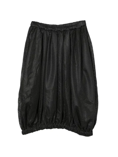 Comme Des Garçons Gathered Skirt In Black