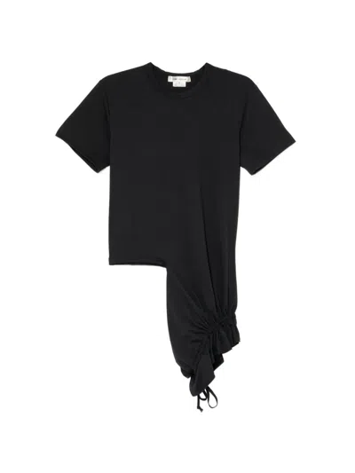 Comme Des Garçons Gathered T-shirt In Black