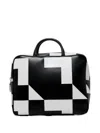 Comme Des Garçons Geometric-pattern Tote Bag In Black