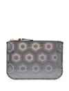 Comme Des Garçons Geometric Zipped Wallet In Black