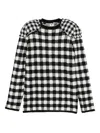 Comme Des Garçons Wool Sweater With Padded Shoulders In Black