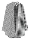 Comme Des Garçons Gingham-pattern Shirt In Black