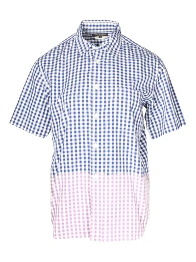Pre-owned Comme Des Garçons Gingham-pattern Short-sleeved Shirt