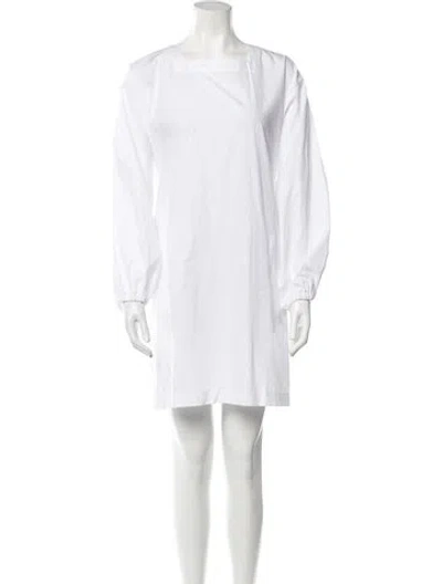 Pre-owned Comme Des Garçons Girl Bateau Neckline Mini Dress In Neutral