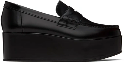 Comme Des Garcons Girl Black Platform Loafers In 1 Black