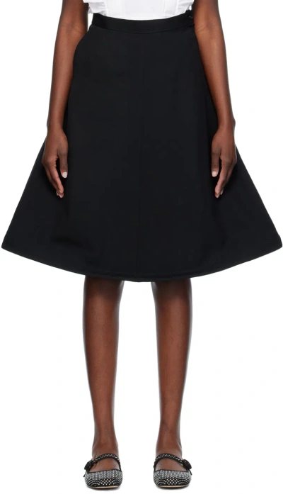 Comme Des Garcons Girl Black Wire Midi Skirt In 1 Black