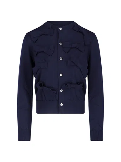 Comme Des Garcons Girl Bow Cardigan In Multi