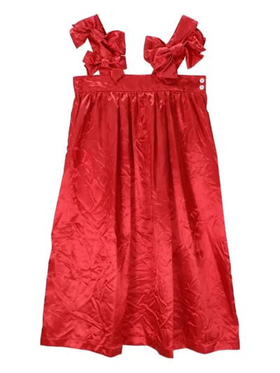 Comme Des Garcons Girl Bow-detail Dress In Red