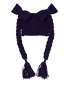 Comme Des Garcons Girl Bowknot Beanie Hat In Purple