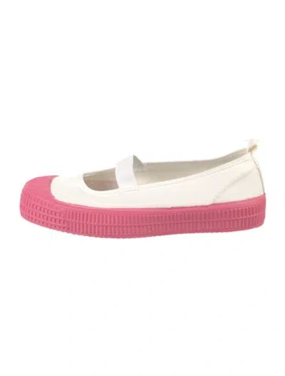 Pre-owned Comme Des Garçons Girl Canvas Espadrilles In White