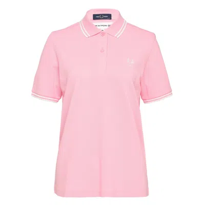 Comme Des Garcons Girl Cdg Girl X Fred Perry Polo In Pink