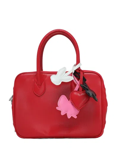 Comme Des Garcons Girl Charm-detail Tote Bag In Pink