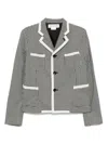Comme Des Garcons Girl Check-print Shirt Jacket In Gray