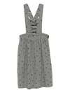 Comme Des Garcons Girl Checked Dress In Black