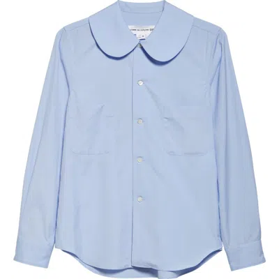 Comme Des Garcons Girl Cotton-poplin Shirt In Blue