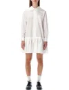Comme Des Garcons Girl Comme Des Garçons Girl Cotton Shirt Dress In White