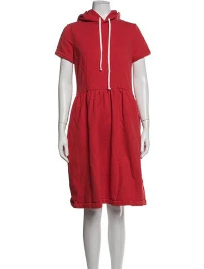 Pre-owned Comme Des Garçons Girl Crew Neck Knee-length Dress In Red