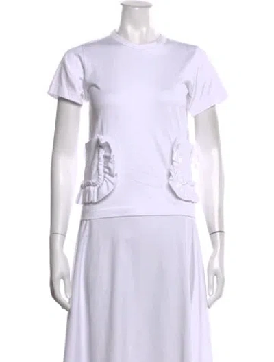 Pre-owned Comme Des Garçons Girl Crew Neck Short Sleeve T-shirt In White