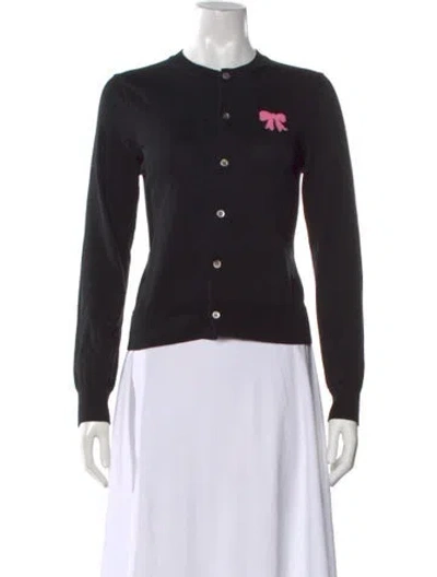 Pre-owned Comme Des Garçons Girl Crew Neck Sweater In Black