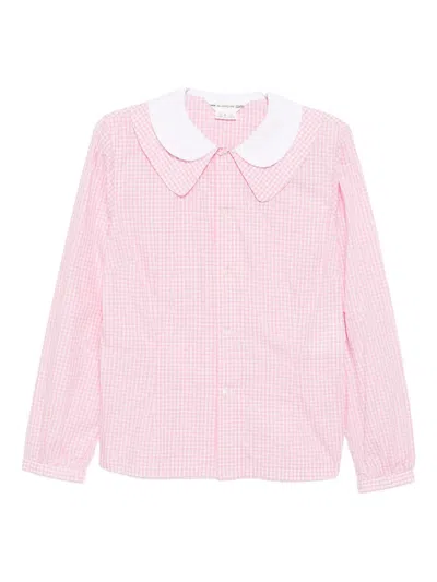 Comme Des Garcons Girl Double-collar Shirt In Pink