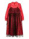 Comme Des Garcons Girl Double-layered Dress In Red