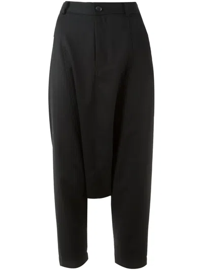 Comme Des Garcons Girl Drop Crotch Trousers In Black