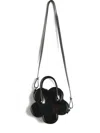 Comme Des Garcons Girl Flower Top Handle Shoulder Bag In Black