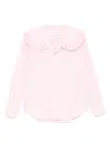 Comme Des Garcons Girl Frill Wide-collared Shirt In Pink
