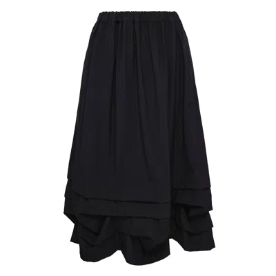 Comme Des Garcons Girl Frilled Skirt In Black