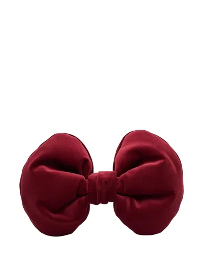 Comme Des Garcons Girl Giant Ribbon Collar In Red