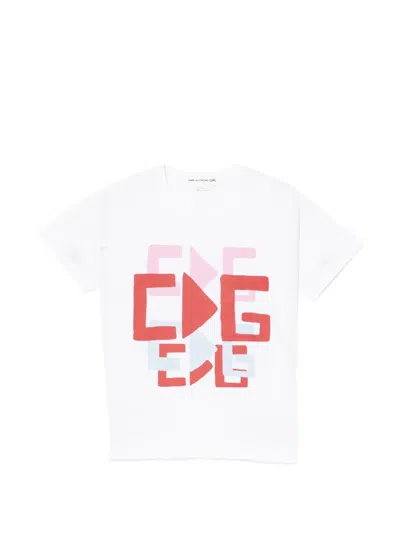 Comme Des Garcons Girl Graphic Round Neck T-shirt In Multi
