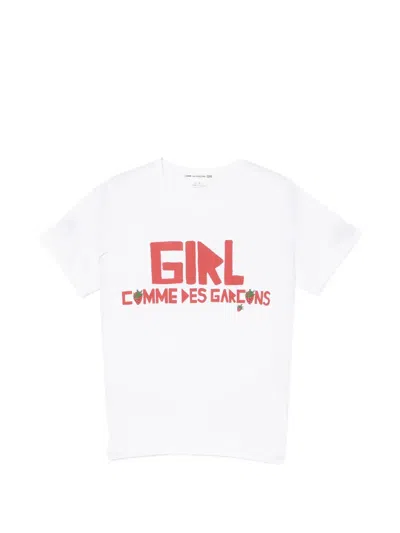 Comme Des Garcons Girl Logo-print Round Neck T-shirt In Multi