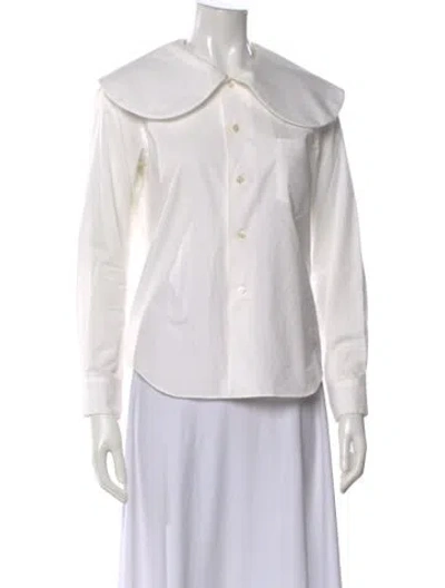 Pre-owned Comme Des Garçons Girl Long Sleeve Blouse In Neutral