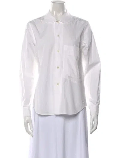 Pre-owned Comme Des Garçons Girl Long Sleeve Button-up Top In Neutral