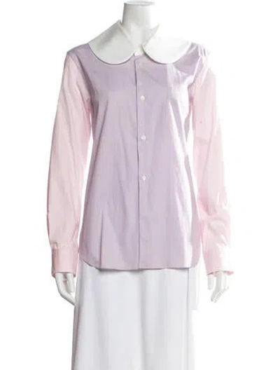 Pre-owned Comme Des Garçons Girl Long Sleeve Top In Pink