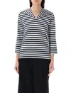 COMME DES GARCONS GIRL MARINER STYLE STRIPED T-SHIRT