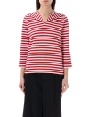 COMME DES GARCONS GIRL MARINER STYLE STRIPED T-SHIRT