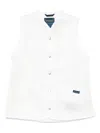 Comme Des Garcons Girl Mesh Gilet In White