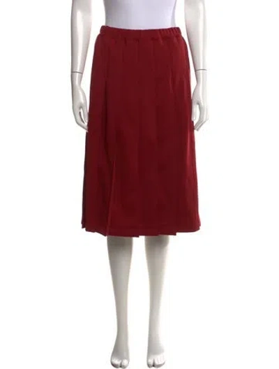 Pre-owned Comme Des Garçons Girl Midi Length Skirt W/ Tags In Red